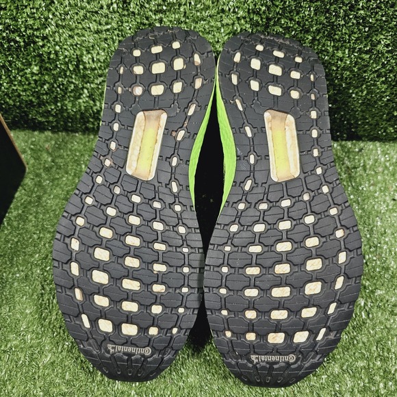 Adidas Ultraboost 20 Neon Signal Green Athletic Running Sneakers Mens 8.5 - Picture 6 of 8